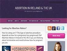 Tablet Screenshot of abortionadvice.ie