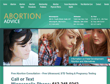 Tablet Screenshot of abortionadvice.net